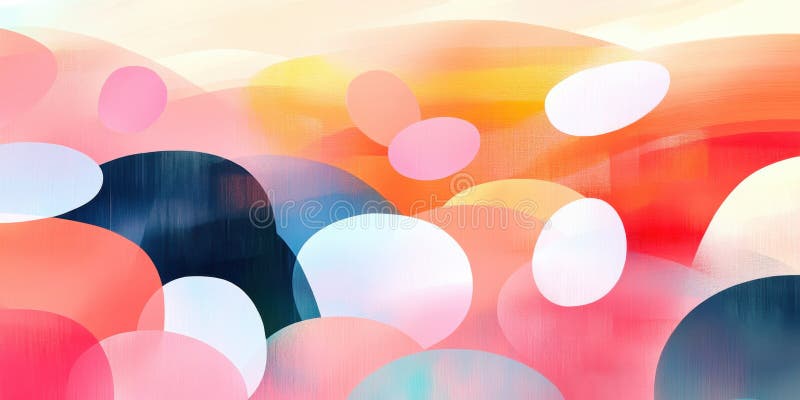 Abstract Colorful Shapes Pattern Background stock image