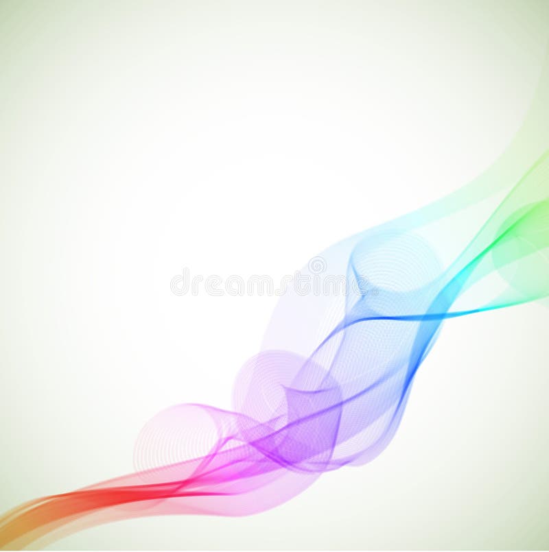 Abstract colorful smoke royalty free illustration