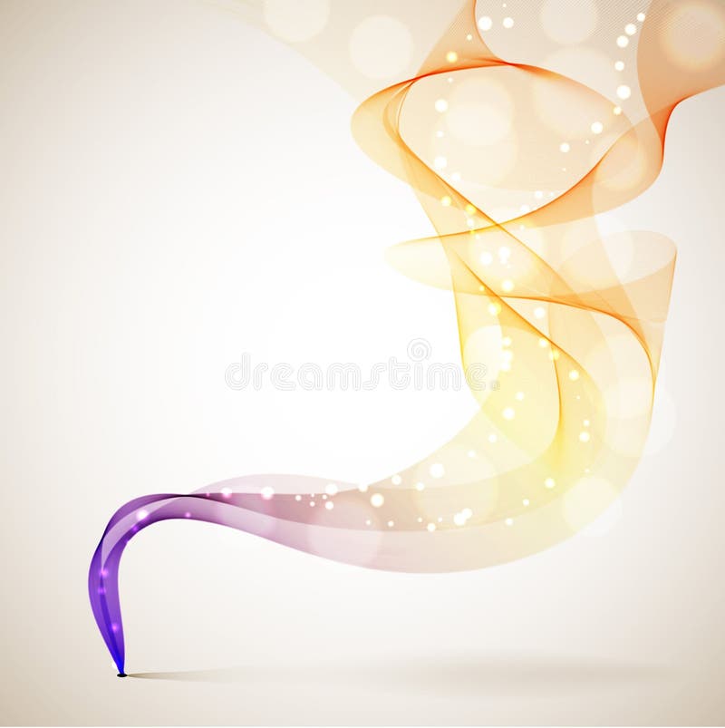 Abstract colorful smoke stock illustration