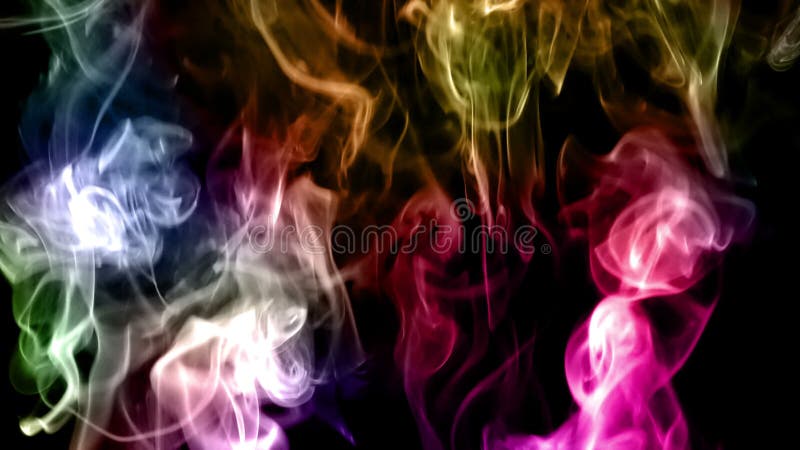 Abstract Colorful Smoke Turbulance Effect