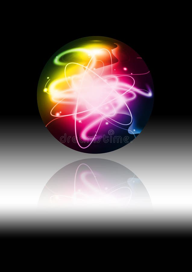 Abstract colorful sphere stock illustration