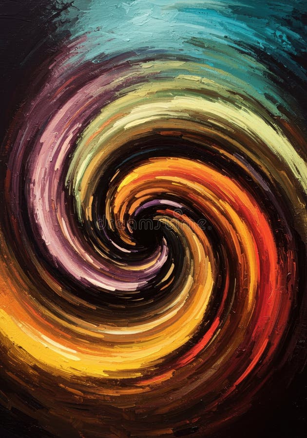 Abstract Colorful Spiral Galaxy Swirl Background vector illustration