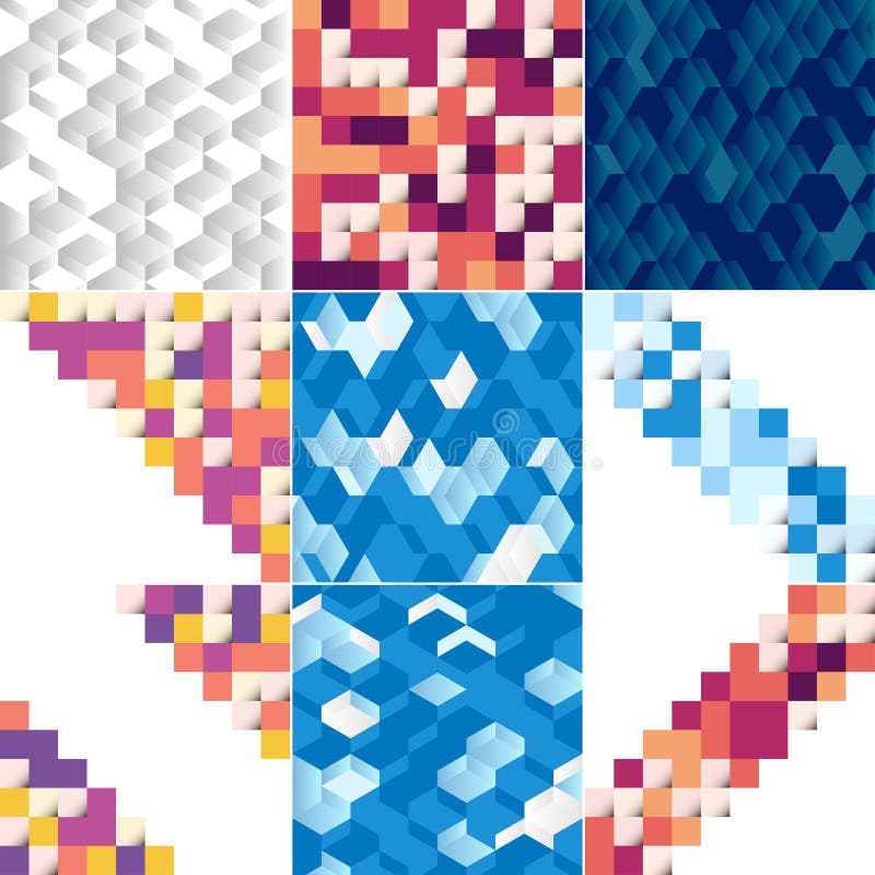 Abstract colorful square background stock illustration