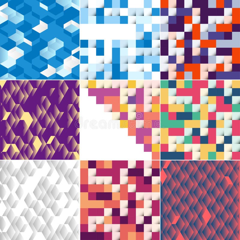 Abstract colorful square background vector illustration