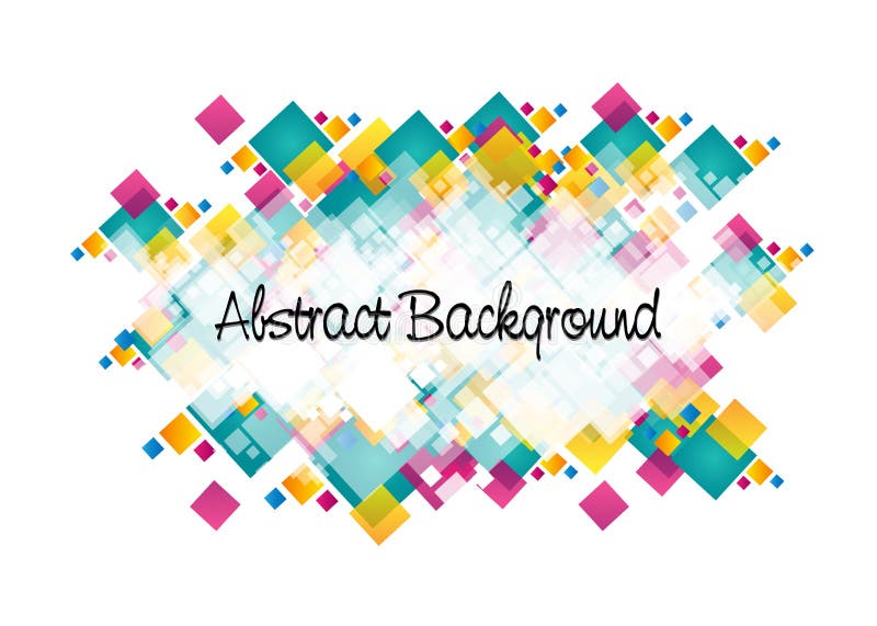 Abstract Colorful squre background Design stock illustration