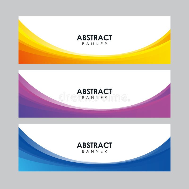 Abstract Colorful Stylish Banner Design Template Vector