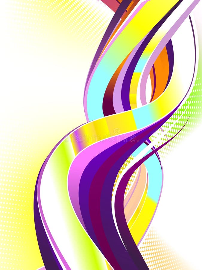 Abstract Colorful Swirl royalty free illustration