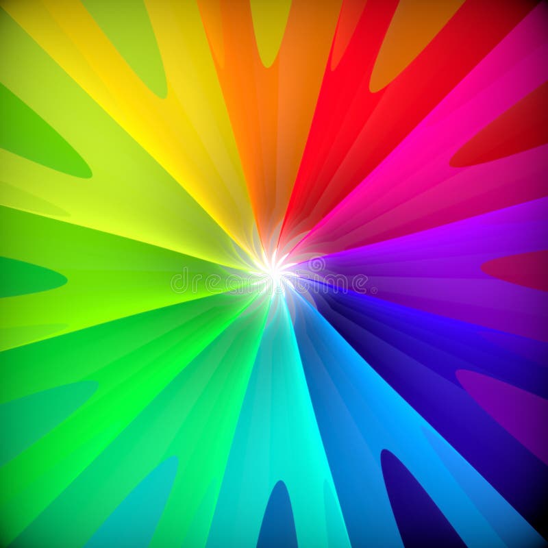 Abstract colorful swirl flower background. royalty free illustration