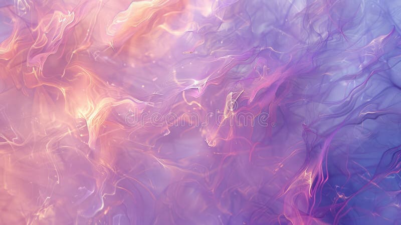 Abstract colorful swirled patterns with metallic sheen. Digital artwork. AIG51. stock image