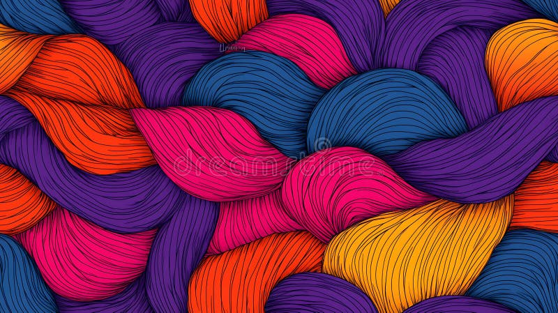 Abstract Colorful Swirls Background Pattern Texture stock illustration