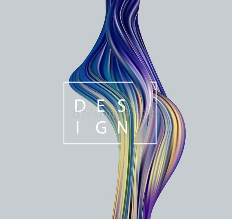 Abstract colorful vector background, color flow liquid wave vector illustration