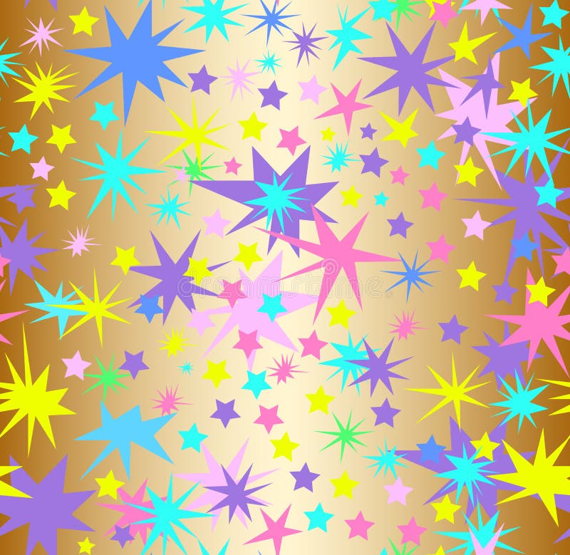 Abstract colorful vector seamless pattern with and multicolored splashes royalty free illustration