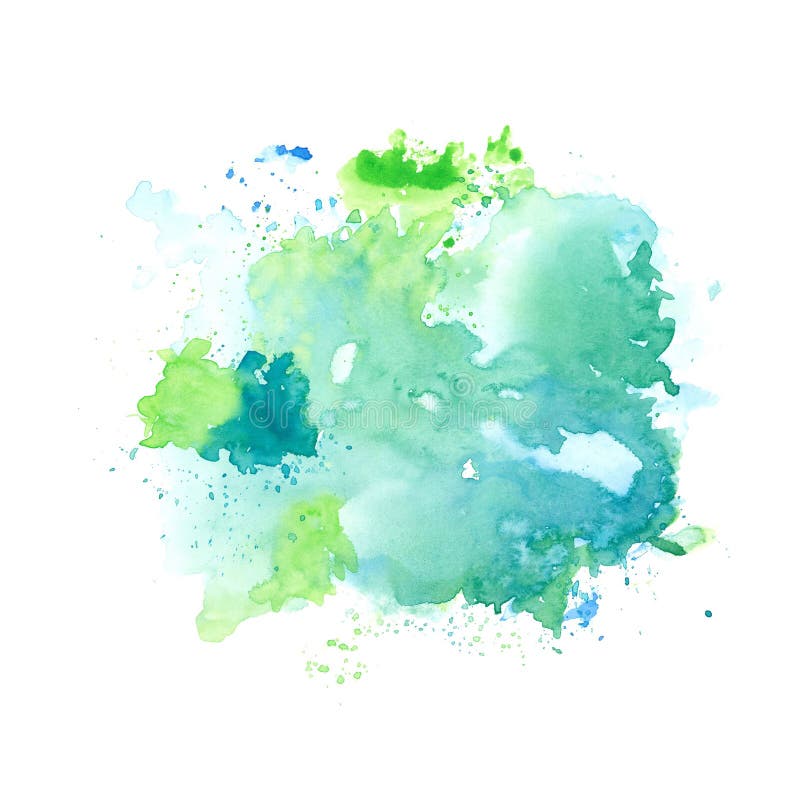 Abstract Colorful Watercolor Splash on White Background Paper Stock  Illustration - Illustration of artistic, shape: 146100075