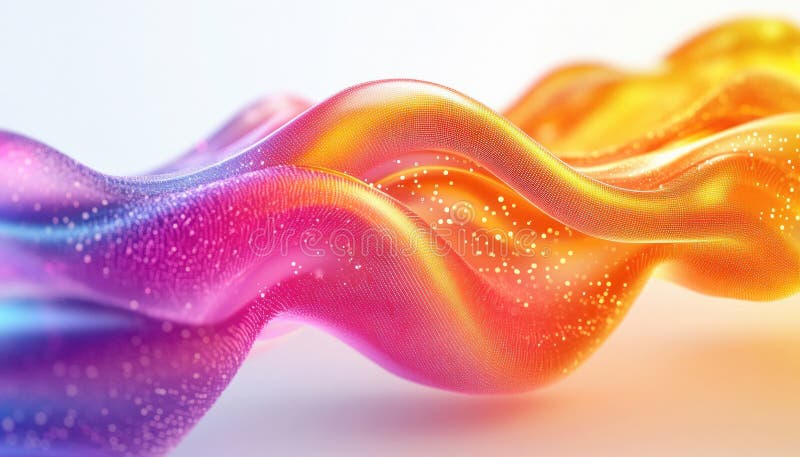 Abstract colorful wave background flowing in smooth lines royalty free stock image