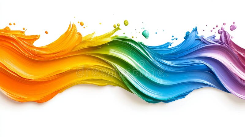 Abstract colorful wave background isolated on white royalty free stock photography