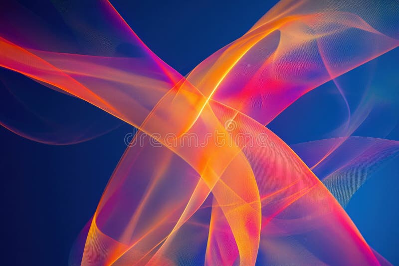 Abstract colorful wave motion with fluid dynamic energy royalty free stock photos