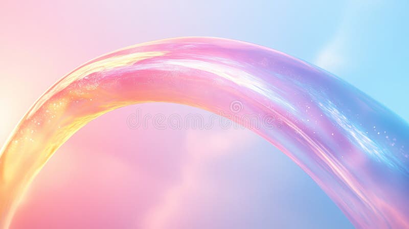 Abstract colorful wave with pastel gradient. royalty free stock photos