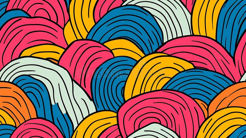 Abstract Colorful Wave Pattern Background Design royalty free illustration