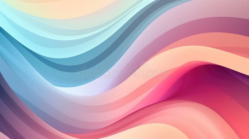An abstract colorful wave pattern with smooth wavy line. Digital art. AIG35. vector illustration
