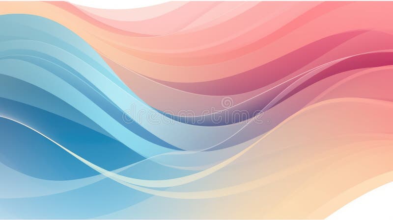 An abstract colorful wave pattern with smooth wavy line. Digital art. AIG35. vector illustration