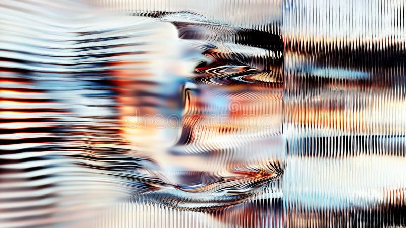 Abstract colorful wave patterns in motion royalty free stock photography