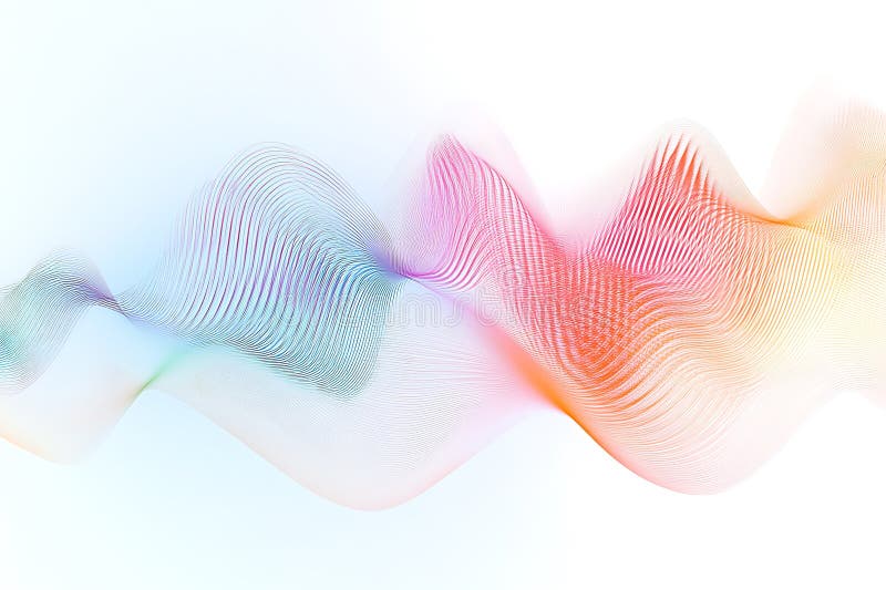 Abstract Colorful Wavy Lines Pattern vector illustration