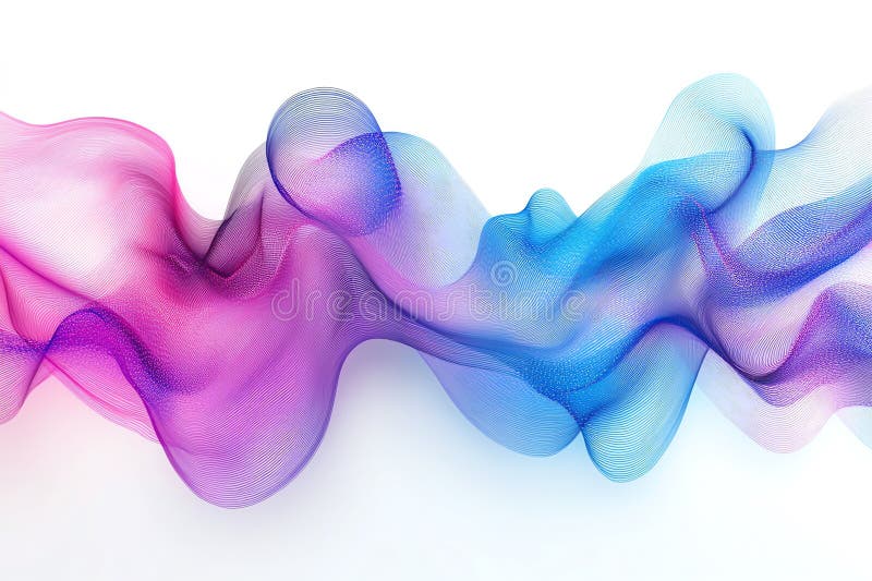 Abstract colorful wavy pattern with smooth transitions royalty free illustration