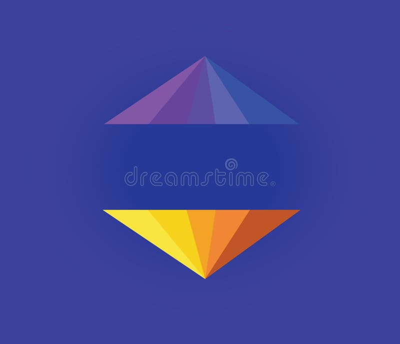 Abstract Colour Pyramid vector illustration