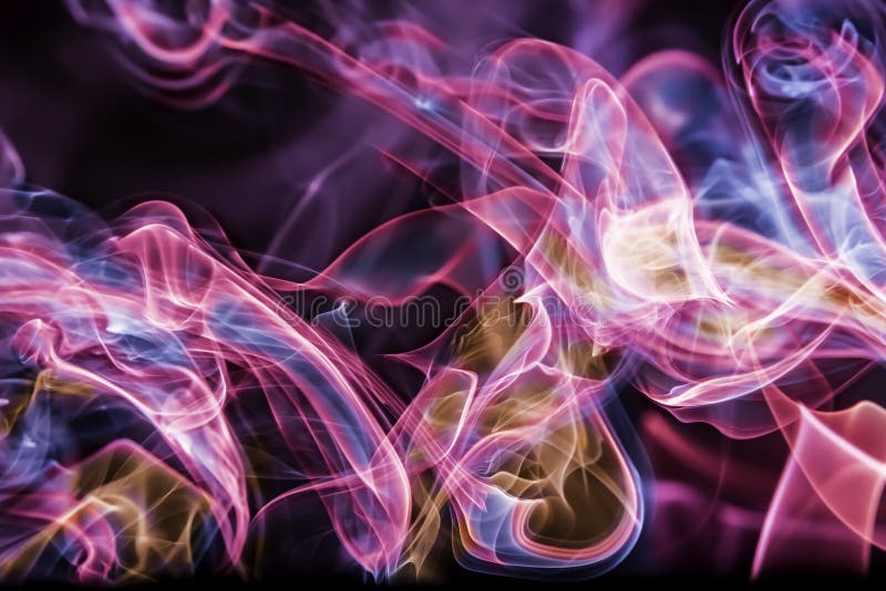 Abstract Colourful Smoke stock image