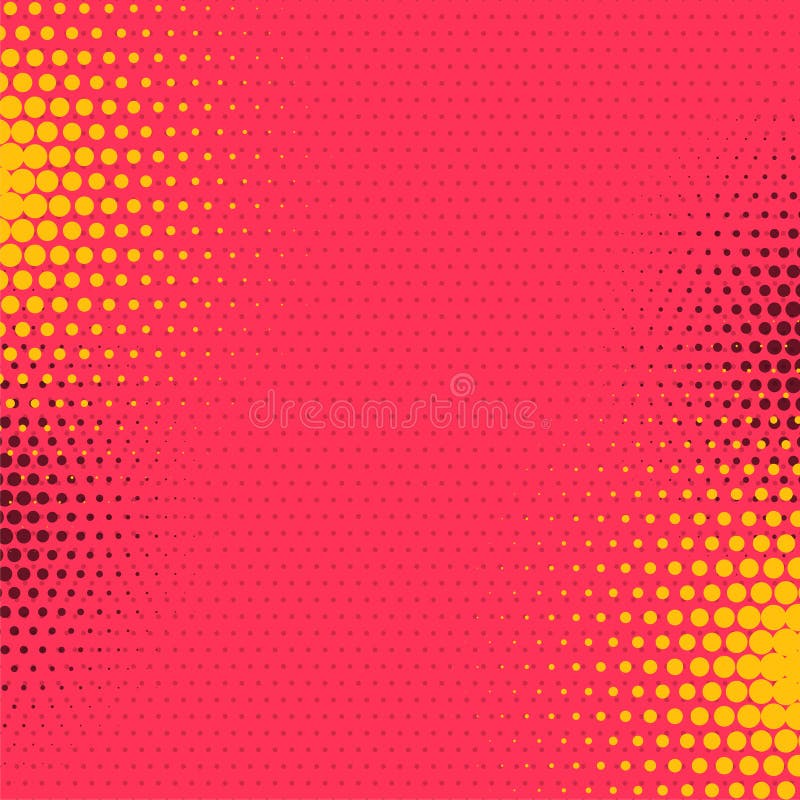 Abstract comic style halftone background stock illustration