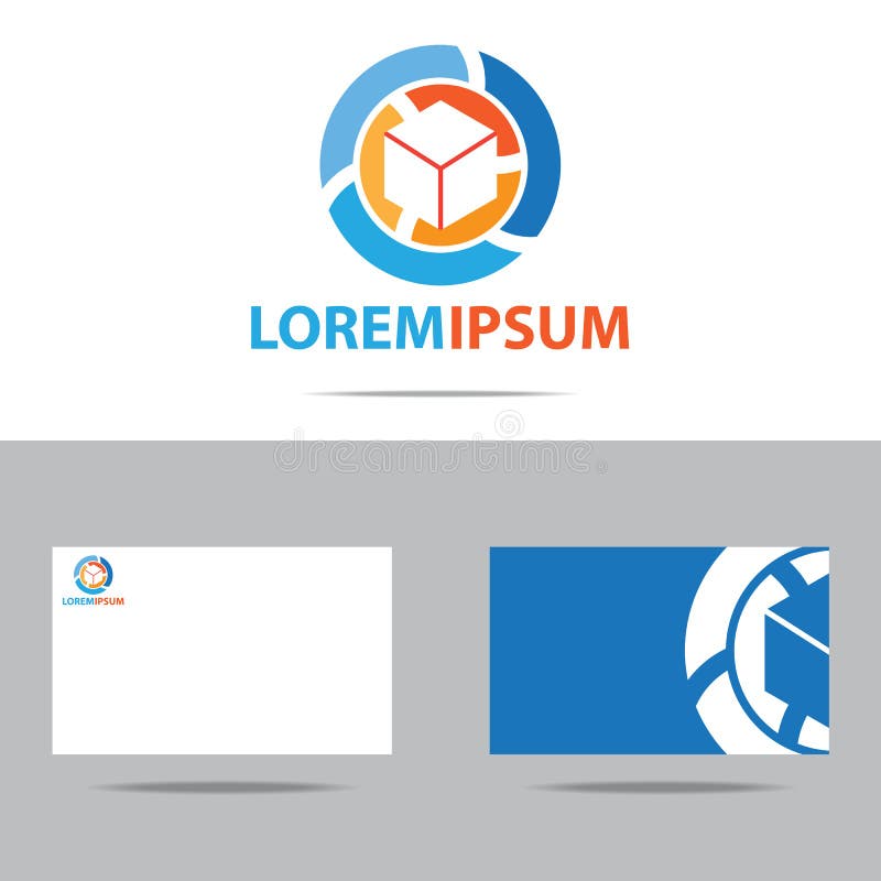 Abstract Company Logo Design Stock Vector Illustration of orange