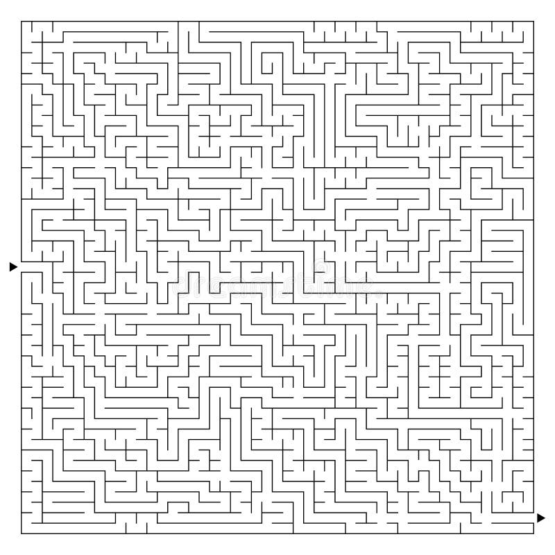 abstract complex square maze with entrance and exit an interesting game for children and adults a mysterious puzzle vector illu stock vector illustration of leisure abstract 128445305