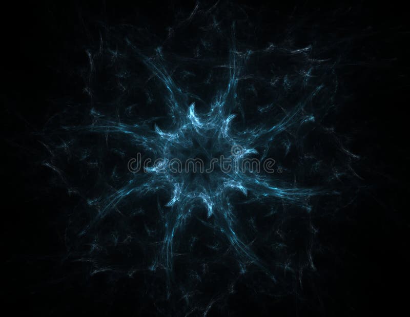 An abstract computer generated modern fractal design on dark background. Abstract fractal color texture. Digital art. Abstract For royalty free illustration