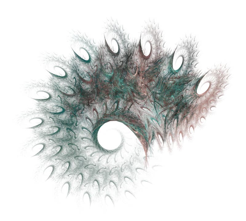 An abstract computer generated modern fractal design on white background. Abstract fractal color texture. Digital art. Abstract stock illustration An abstract computer generated modern fractal design on white background. Abstract fractal color texture. Digital art. Abstract stock illustration