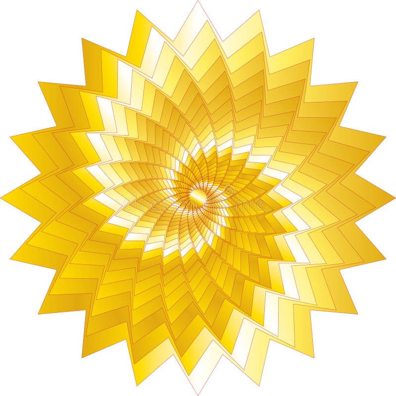 Abstract concentric star vector illustration