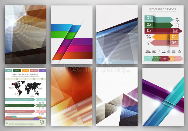 Abstract concept vector icons and creative brochure template vector illustration Abstract concept vector icons and creative brochure template vector illustration