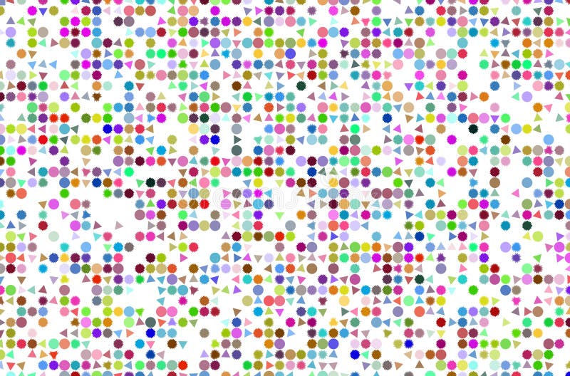 Abstract conceptual pattern shape. Generative, multiple, artistic & brick. royalty free illustration