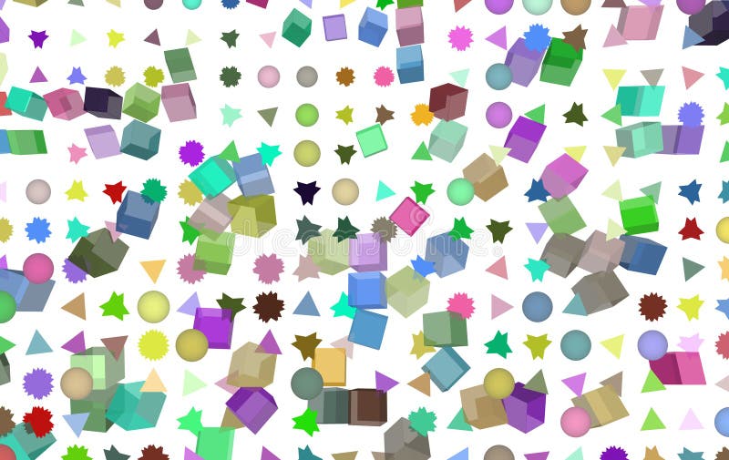 Abstract conceptual pattern shape. Star, graphic, rectangle & pixel. stock illustration