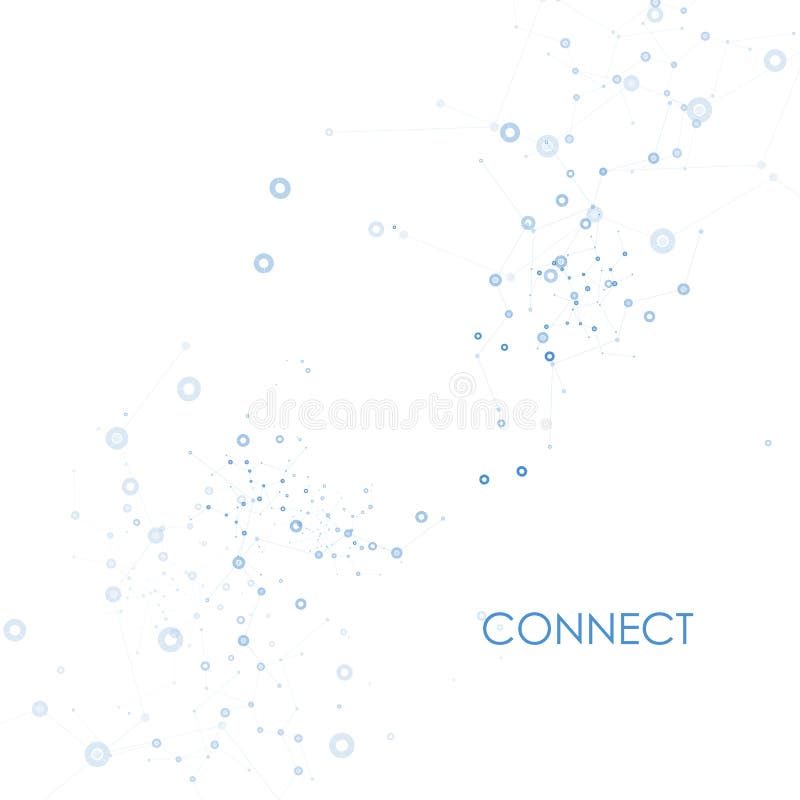 Abstract connect background with dots and lines. Molecule structure. royalty free illustration Abstract connect background with dots and lines. Molecule structure. royalty free illustration