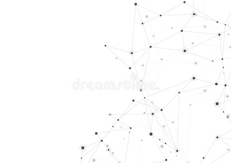 Abstract connecting dots and lines background. vector illustration