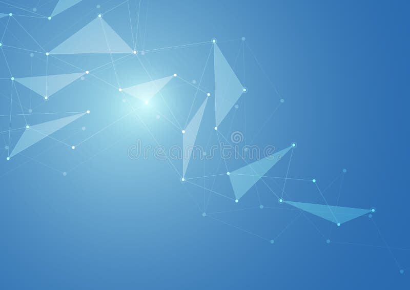 Abstract connecting dots and lines background. royalty free illustration