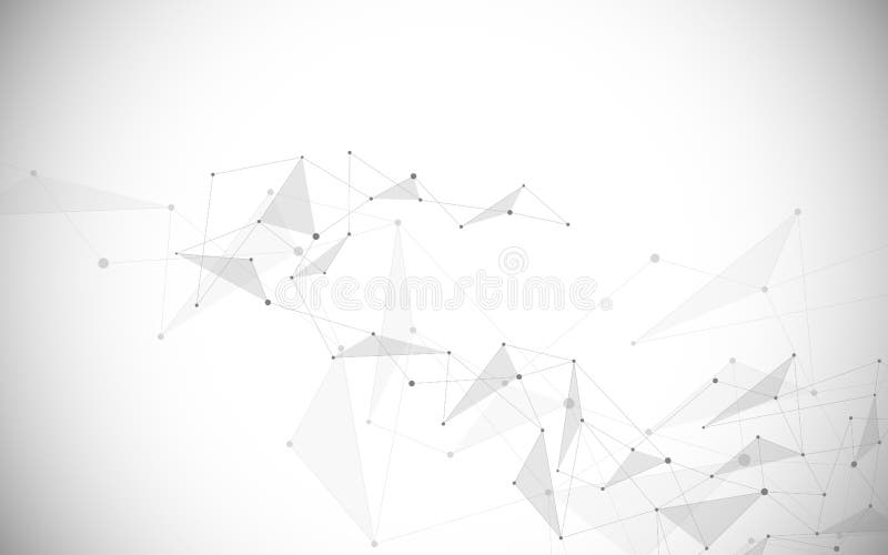 Abstract connecting dots and lines. Connection science and technology background. Vector illustration. royalty free illustration