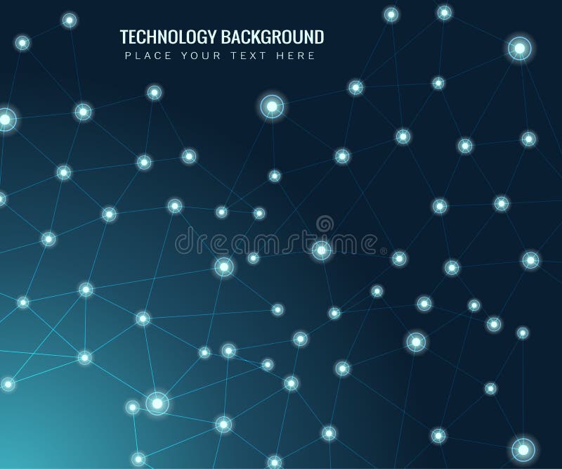 Abstract connecting dots, Polygonal background, technology design, vector illustrator vector illustration