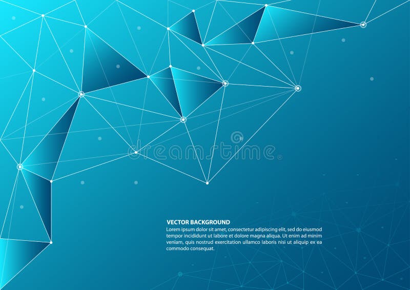 Abstract connecting theme background stock illustration