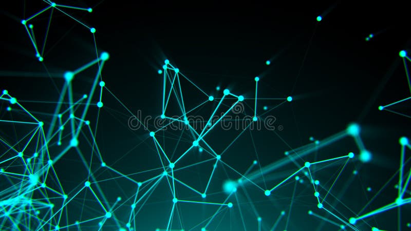 Abstract connection dots. Technology background. Digital drawing blue theme. Network concept stock illustration Abstract connection dots. Technology background. Digital drawing blue theme. Network concept stock illustration