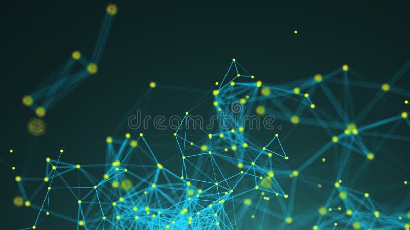 Abstract connection dots. Technology background. Digital illustration. Network concept royalty free illustration