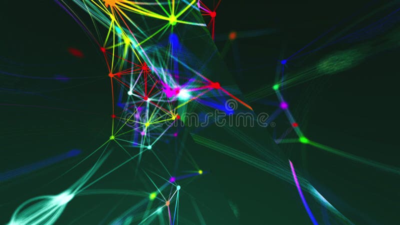 Abstract connection dots. Technology background. Network concept vector illustration