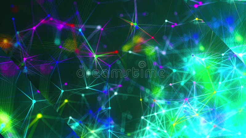 Abstract connection dots. Technology background. Network concept royalty free illustration