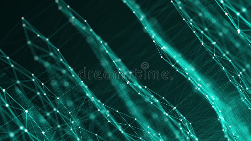 Abstract connection dots. Technology background. Network concept vector illustration