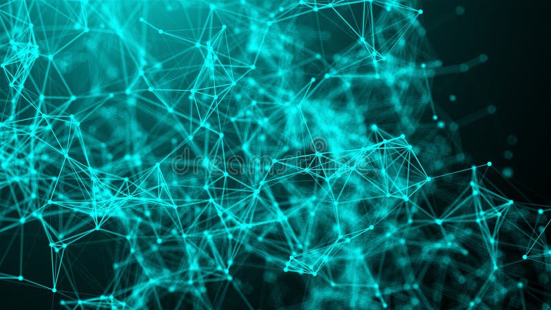 Abstract connection dots. Technology background. Network concept stock illustration